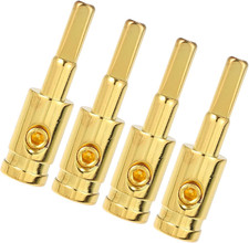 4Pcs Amp Input Reducer Copper 8 Gauge Car Stereo Audio AWG Pin Power Ground Wire