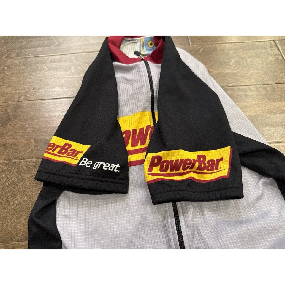 Camiseta deportiva de ciclismo Sqaudra para hombre gris barra eléctrica cremallera completa talla M MEDIANA hecha en EE. UU. Foto 4 de 4