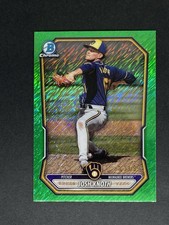 2026 Bowman Chrome Prospects Green Shimmer Refractor #BCP-113 Josh Knoth 33/99