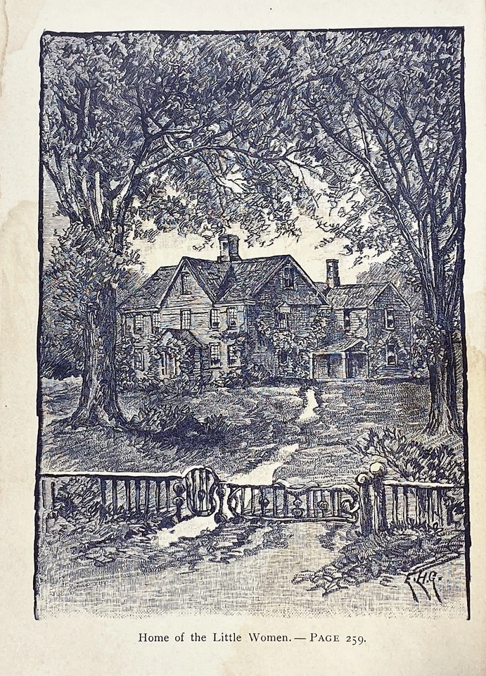 LITTLE WOMEN SET edition ANTIQUE Romance for Her ALCOTT Civil War CHRISTMAS GIFT - Image 3 of 4