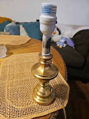 Underwriter Laboratories Brass Table Lamp 12'' Tall
