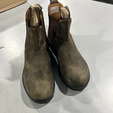 BLUNDSTONE ELASTIC SIDED BOOT LINED 585 - SIZE: MEN 3 - RUSTIC BROWN