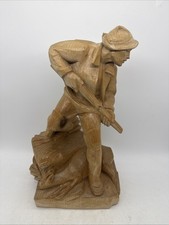 27238/ Jäger Figur Holz geschnitzt Höhe ca. 37,5 cm