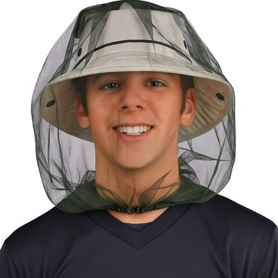 Moskito-Kopfnetz Armee Mücken Schutz Outdoor Angeln Neu Survival Bushcraft Prepp