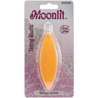 Moonlit Tatting Shuttle W/Hook Mango Sorbet