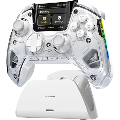 New Manba One V2 Wireless Gaming Controller + Dock | PC/Android/Switch | White