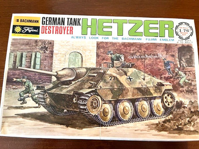 German Tank Destroyer Hetzer Bachmann Fujimi Model Kit #0761 1:76 