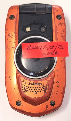 Casio Gz'One Boulder C711 - Orange ( Verizon ) Flip Phone