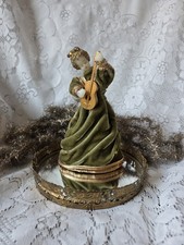 Vinatge Koestel Wax Christmas Tree Angel Topper Made In Western Germany