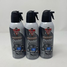 Dust-Off by Falcon Electronics Duster, Compressed Gas 152a , 10 oz Can - 3-Pack
