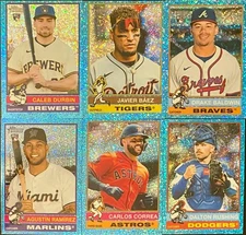 2025 Topps Heritage High Number BLUE SPARKLE REFRACTORS U Pick Complete Your Set