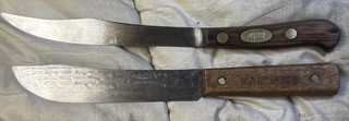 Antique Robeson Red Pig & A Tru Edge Old Hickory Knife Lot