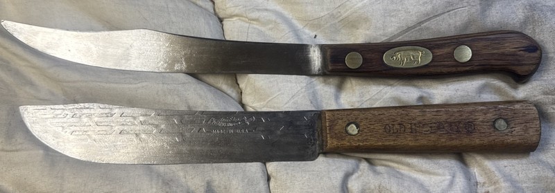 Antique Robeson Red Pig & A Tru Edge Old Hickory Knife Lot