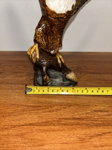 Amerikanischer Weißkopfseeadler fliegt Statue Holland Form 1977 Skulptur 13 in H - Bild 9 von 9