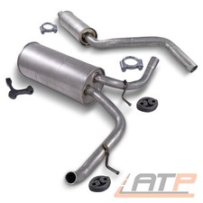 SCHALLDÄMPFER - SET FÜR AUDI A2 8Z 1.4 AUA BBY 75 PS / 55 KW TANK: 34l BJ 00-05