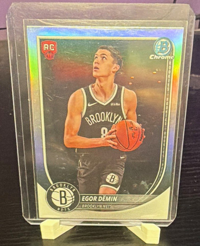 2025-26 Topps Bowman Chrome U Egor Demin Rookie Red RC Logo BRR-8