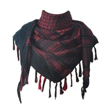 Cotton Shemagh Keffiyeh Tactical Desert Scarf Neck Head Wrap with Tassel for ...