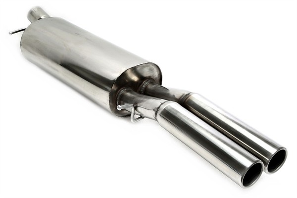 TA Technix EndschalldäMpfer 2X76Mm RundgeböRdelt Edelstahlanlage Evoa4A-Xx-image