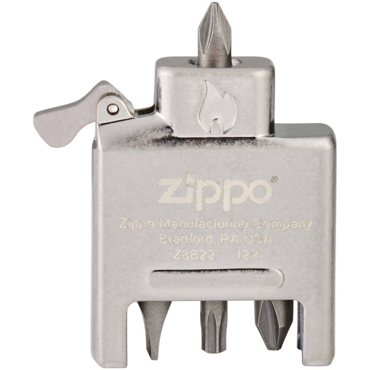 ぴこ Zippo Lighter Insert Everyday Carry Bit Safe 4-in-1 Functional