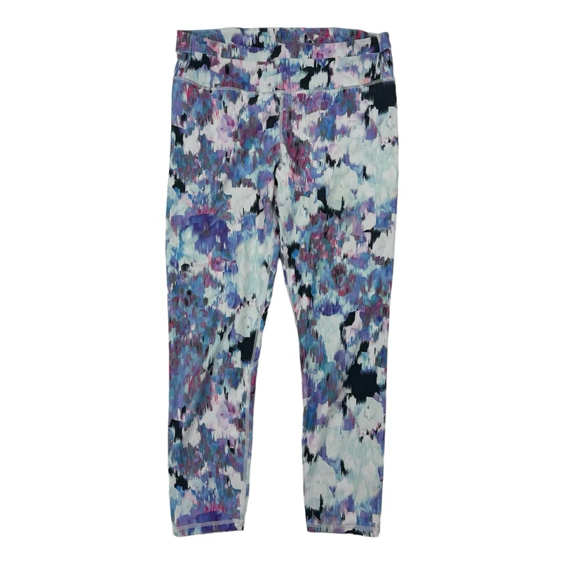 fabletics watercolor powerhold cropped back pocket leggings