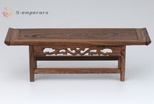 Long Wenge Wood Display Stand Rack Shelf Vase Bonsai Buddha Statue Base Decor