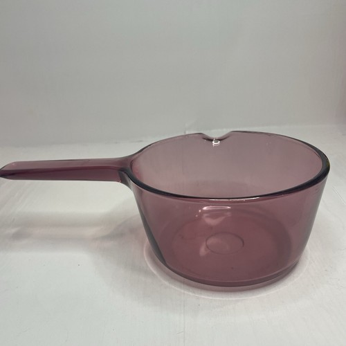 Vintage Vision Cranberry 1L Glass Pot w/Lid & Grab And Go V-240-B w/ Lid - Picture 7 of 18