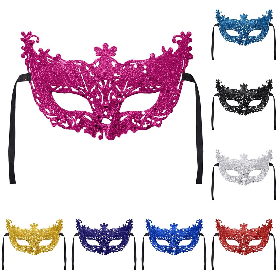 Halloween Masquerade Feather Mask Fancy Dress Party Theme Ball