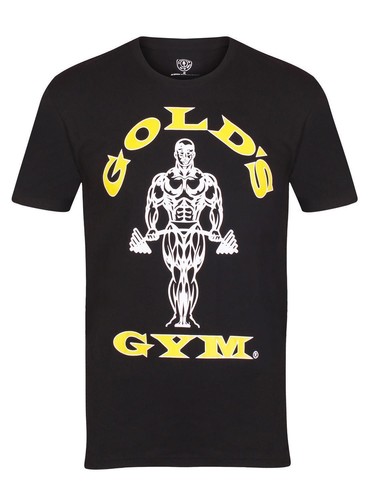 Golds Gym Muscle Joe T-Shirt Bodybuilding Fitness Shirt Herren Schwarz - Bild 2 von 12