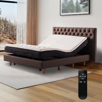 Electric Ergonomic Adjustable Bed Base King Size w/Independent Incline & Remote