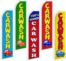 Car Wash Swooper Feather Flutter Flag Hand Carwash Flag
