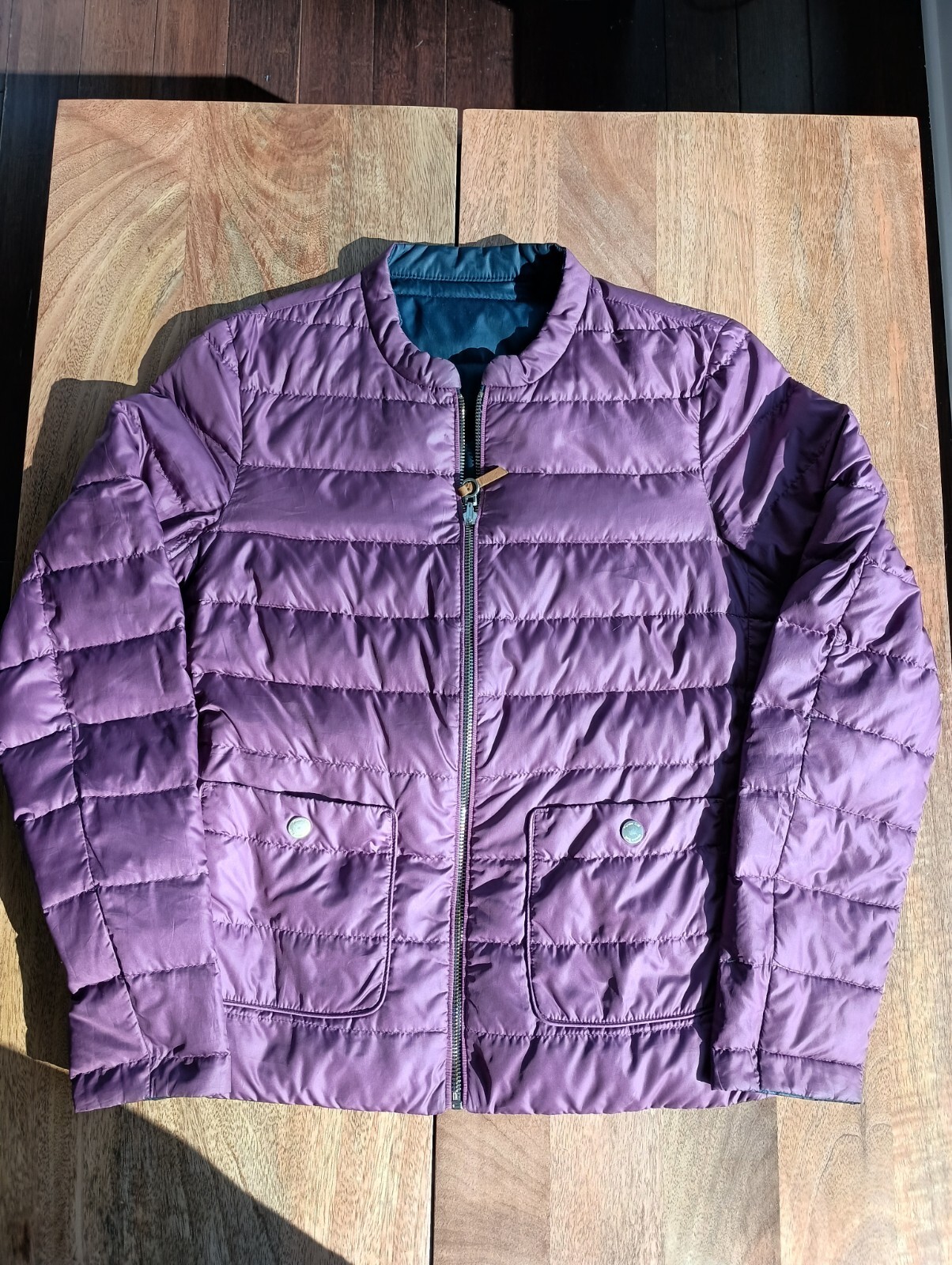 Massimo Dutti Feathered Down Reversible Jacket XS - image 6