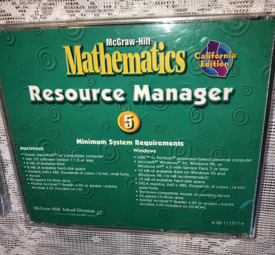 McGraw-Hill Mathematics: Resource Manager 5 PC MAC CD organize worksheets tests - Image 4 of 4