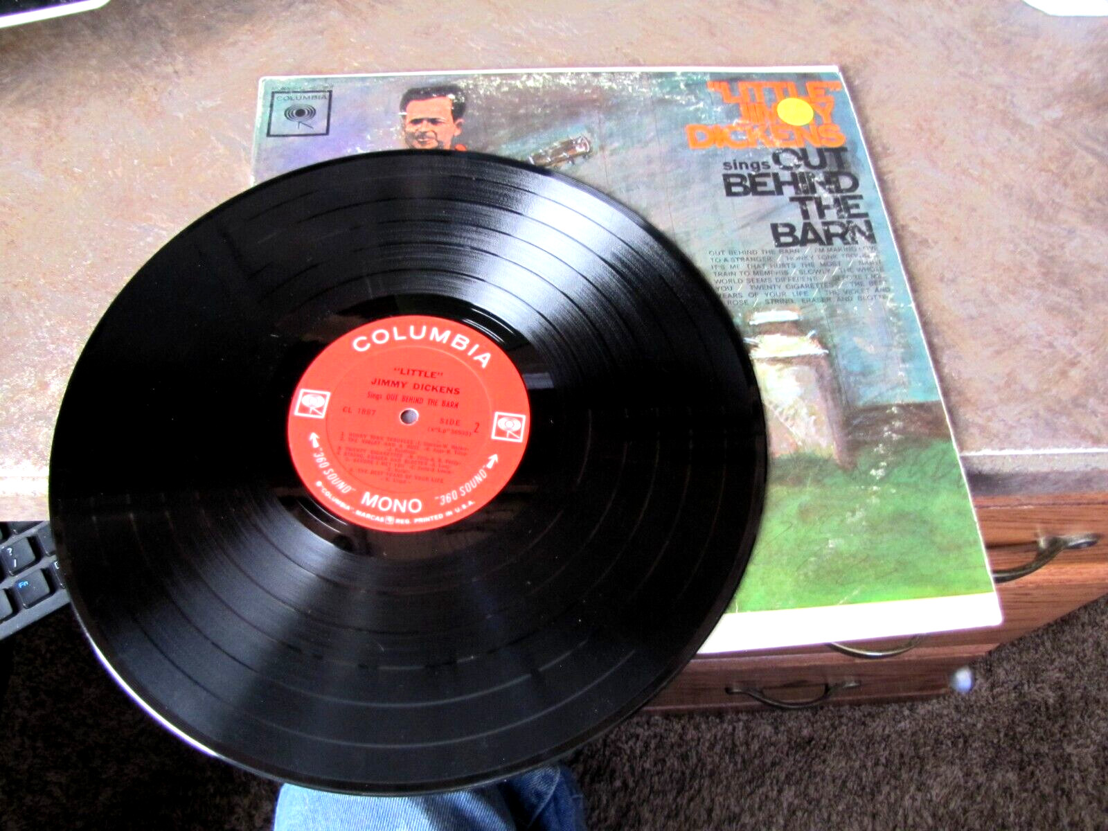 “Little” Jimmy Dickens Sings Out Behind The Barn 1962 Vinyl LP CL 1887 EX/VG thumbnail 2