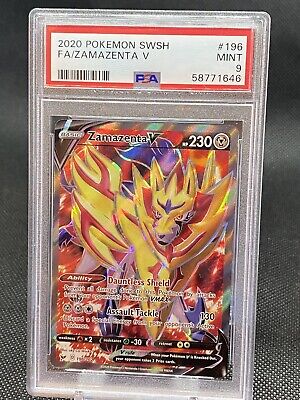 Pokemon Card ZAMAZENTA 105/172V Ultra Rare Sword & Shield 9 EB09 EN NEW