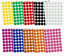 Color coding Labels  3/4" 17 mm Round Dots Stickers Circle Map 960 Pack