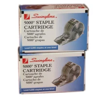 Lot 2 Swingline Staple Cartridges #50050 for Electric Staplers 5000 staple count