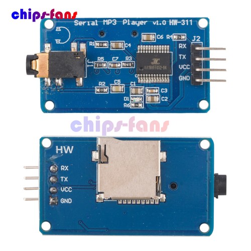 Module lecteur de musique série MP3 YX5300 UART Control pour Arduino/AVR/ARM neuf - Photo 1/10