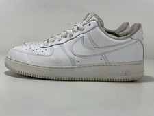 Nike Air Force 1 Low Triple White Leather Sneakers CW2288-111 Men's Size 12