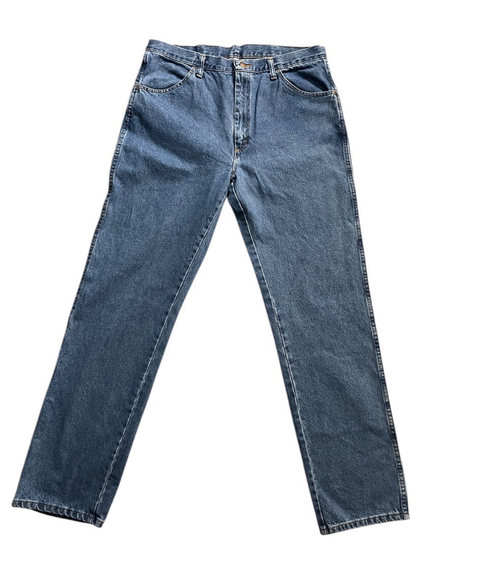 Rustler Jeans Size 36x34 Mens Made in USA Denim Jeans | eBay