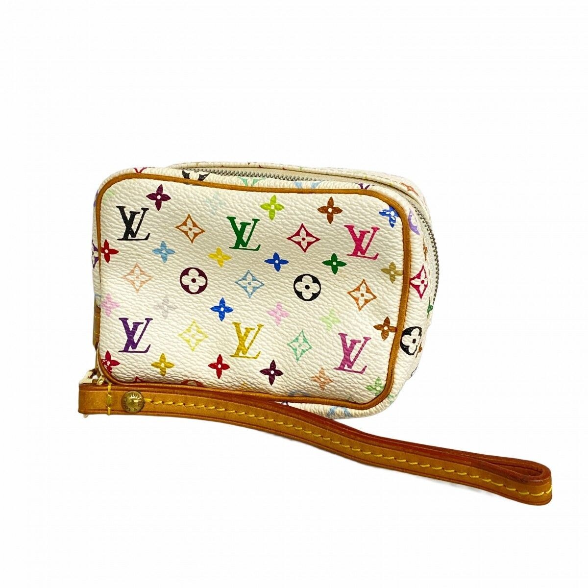 Louis Vuitton Tors Wapiti Pouch White Multicolor M58033 Takashi