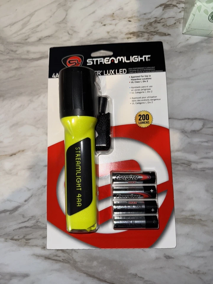 Linterna Streamlight 68244 4AA ProPolymer Lux Div 2 con LED Blanco Amarillo Foto 2 de 3
