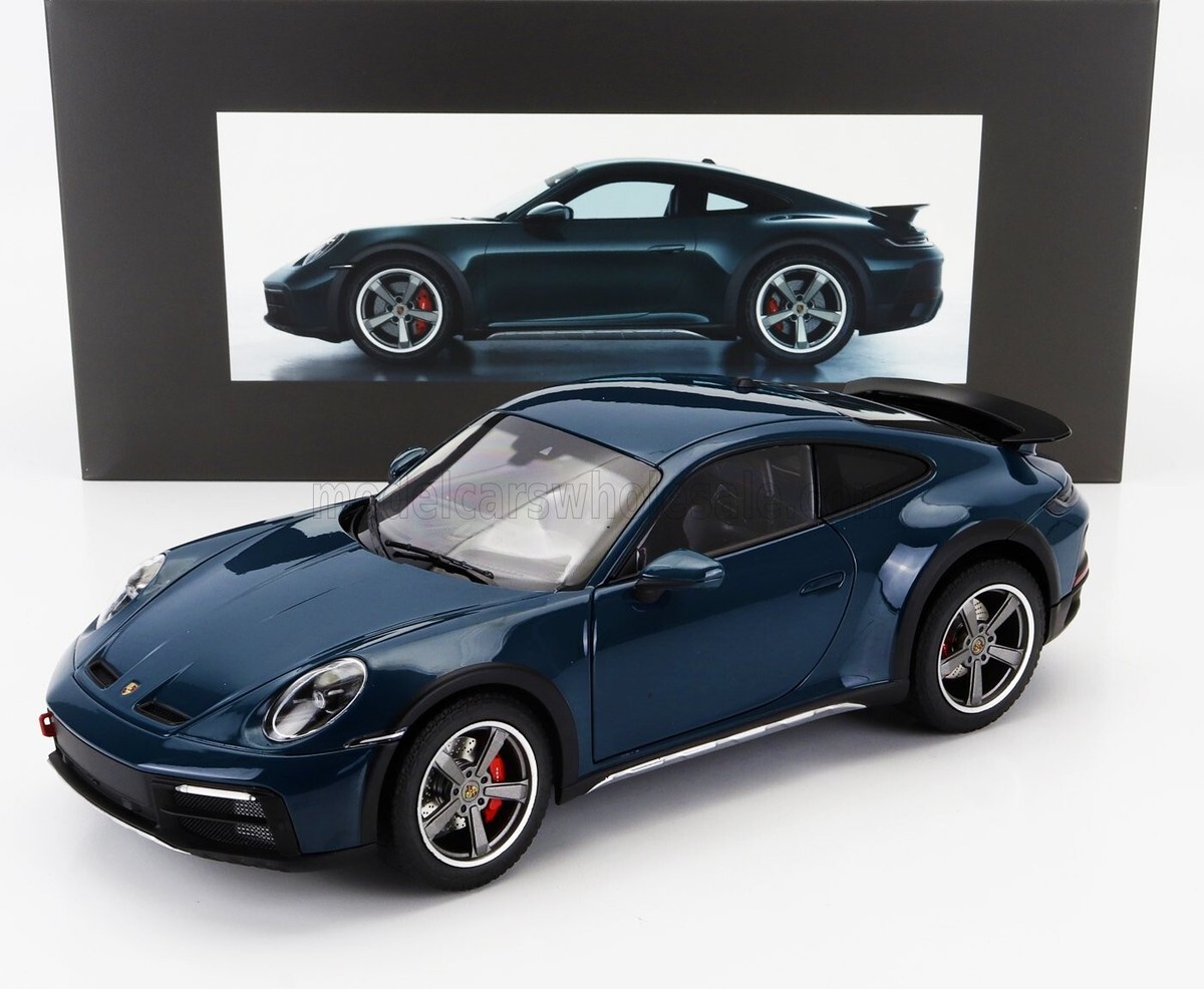 Norev 2023 PORSCHE 911 992 DAKAR COUPE FJORD BLUE Dealer Edition 1