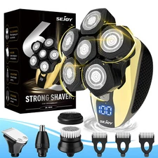 Electric Hair Remover Shavers Bald Head Razor Smooth Skull Cord Cordless Wet Dry
