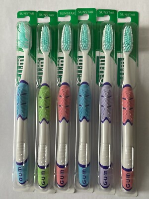 GUM 516 Technique Sensitive Care Toothbrush Ultra Soft Toothbrushes 6 Pack 