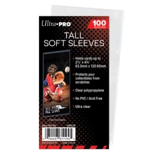 (100) Ultra Pro Tall Soft Card Sleeves Widevision / Gameday / Extra Tall Cards