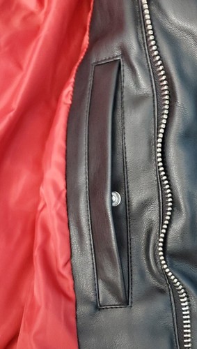 Robert Graham Mens Faux Leather Puffer Full Zip Jacket Men's Size XL Brand New! - Picture 9 of 16
