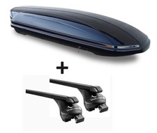Dachbox VDPMAA 580 l + Relingträger aufliegend für für Ford Galaxy ab 15