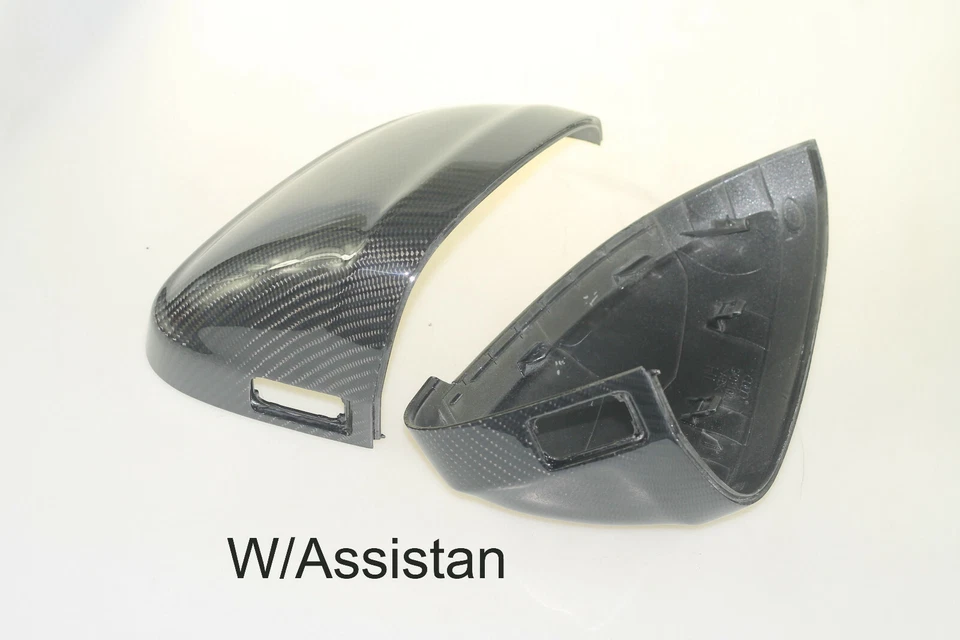 Real Carbon Fiber Side Mirror Cap Cover For Audi B9 S4 RS4 S5 RS5 W/Assist 17-23 Foto 2 de 4