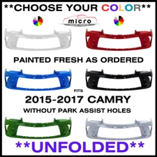 NEW FRONT BUMPER FOR 2015-2017 CAMRY PAINTED *CHOOSE YOUR COLOR* TO1000409