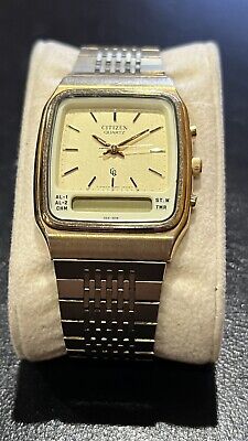 CITIZEN Analog, Digital 8950-084885 Vintage 80's Gold Fill CITIZEN Analog, Digital 8950-084885 Vintage 80's Gold Fill